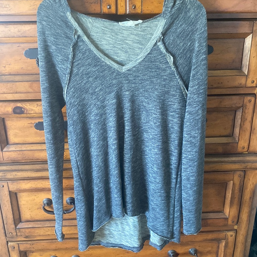 Long sleeve hooded top